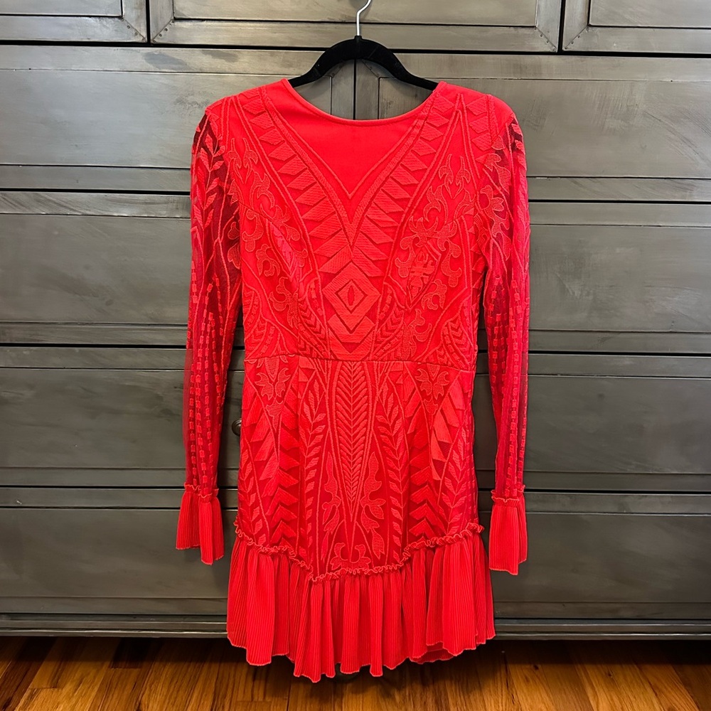 Hello Molly Embroidered Flare Dress, M, Never Worn